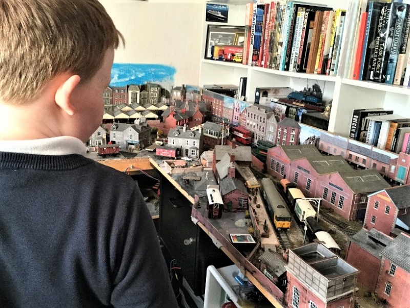 Papa thinks it's his model railway.