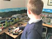 Papa thinks it's his model railway.