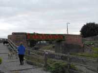 Approaching the bridge.