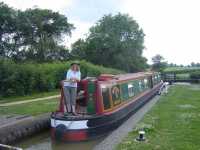 Jo going down Claydon locks