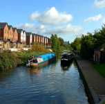 Town class narrow boat at Minworth locjs