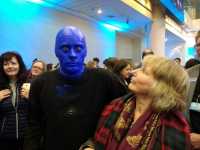Blue man and Jo