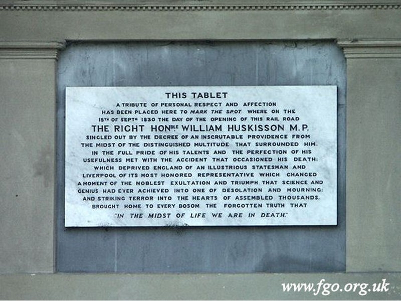 61 - The Huskisson Memorial, Parkside