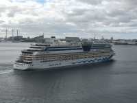 AIDAluna leaving Oslo 13th Sept 22