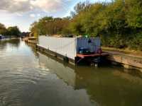 Container boat near Cosgrove