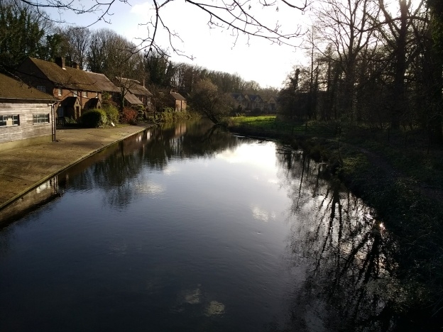 Wharf at start of Itchen Navigation