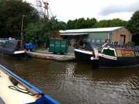 Railway in boatyard