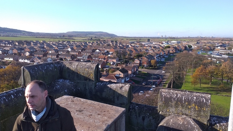 View to the west