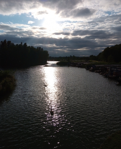 Sunset at Calcutt Marina