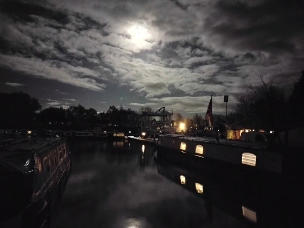 Moon over the Marina