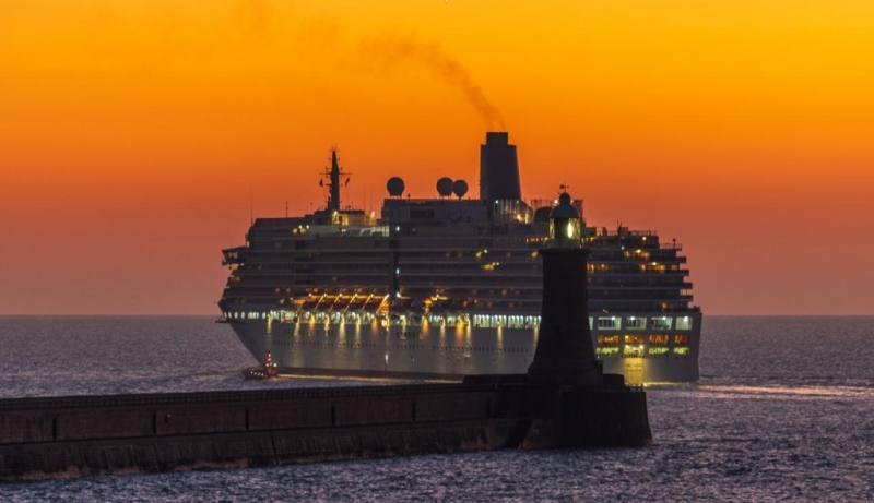 Arcadia  leaving the Tyne  22nd Jan 24