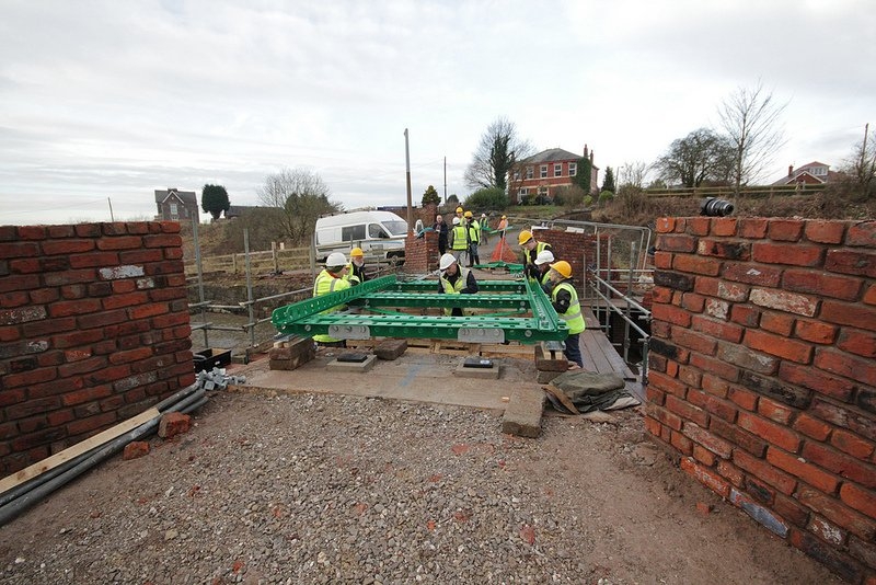 05 - How the bridge aligns with the new abutment and walls