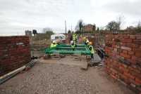 05 - How the bridge aligns with the new abutment and walls