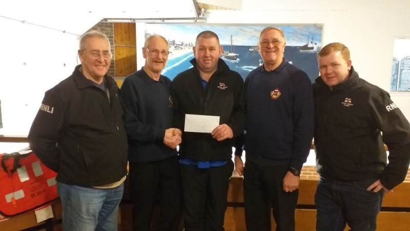 £220 donation to Redcar Lifeboat re sized