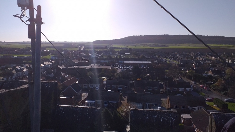 The view from the tower looking south