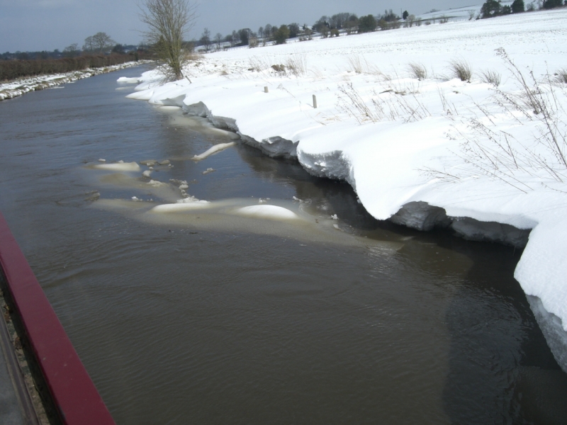 Ice flows up the Colden