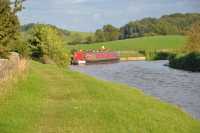 Another boat moored on the bends